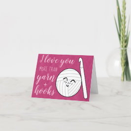 Haak Liefde u Meer Garen + Haken Bedankkaart