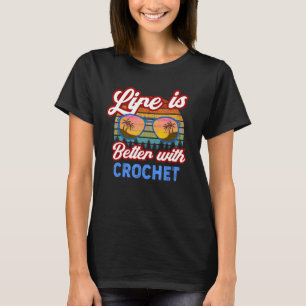 Haak met gehaakte Gezegde T-shirt