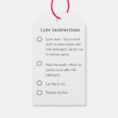 Haak met liefde Handgemaakt cadeau label met verzo Cadeaulabel (Achterkant)