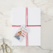 Haak met liefde Handgemaakt cadeau label met verzo Cadeaulabel (Met Touw)