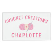 Haak Modern Haakwerk Gepersonaliseerde Zaken Naambadge (Voorkant)