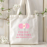 Haak Modern Haakwerk Gepersonaliseerde Zaken Tote Bag<br><div class="desc">Haak Modern Haakwerk Gepersonaliseerde Zakelijke Canvas tassen hebben een eenvoudig roze garen met haaknaald met jouw naam of bedrijfsnaam,  website-informatie. Personaliseer door de tekst in het tekstvak te bewerken. Ontworpen door ©2024 Evco Studio www.zazzle.com/store/evcostudio</div>