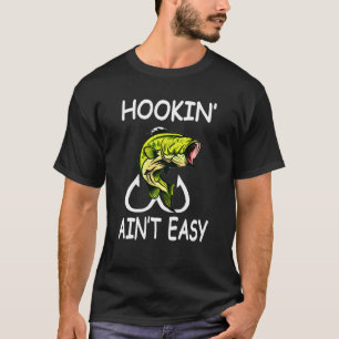 Haak niet makkelijk Grafisch Vissen T-shirt