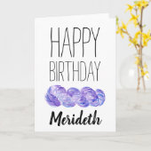 Haak of het breien Gepersonaliseerde Verjaardag Kaart (Gele Bloem)