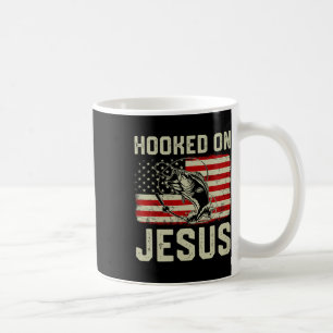 Haak op Jesus Byb Vist Amerikaanse vlag Koffiemok