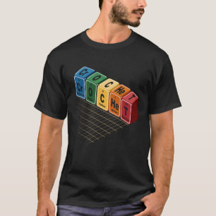 Haak Periodiek Systeem Elementen Kleurrijke Chemie T-shirt