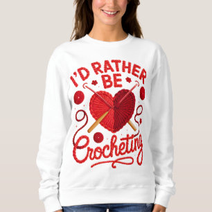 Haak T-shirt ontwerp PNG Ik Haak Liever