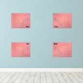 Haak Toernooi Kwadrant Rode Kraai Muurkunst Sets (Houten vloer)