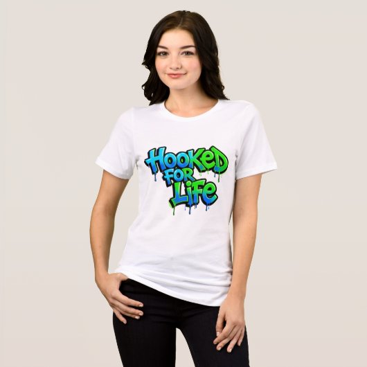 Haak Voor Het Leven Regenboog Graffiti Tri-Blend Shirt (Voorkant volledig)