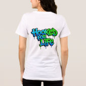 Haak Voor Het Leven Regenboog Graffiti Tri-Blend Shirt (Achterkant)