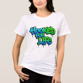 Haak Voor Het Leven Regenboog Graffiti Tri-Blend Shirt (Voorkant)
