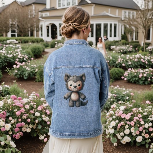 Haak weerwolf denim jacket (Huwelijk Achterkant)