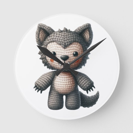 Haak weerwolf ronde klok (Voorkant)