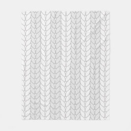 Haak Witte Beige Patroon Stijl Fleece Deken