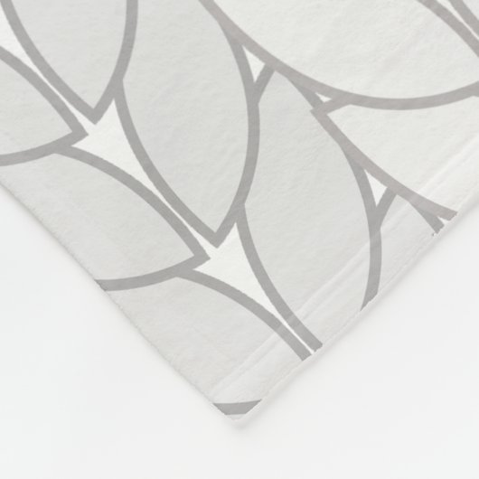 Haak Witte Beige Patroon Stijl Fleece Deken (Hoek)