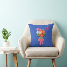 Haakbloemen Vlinder en Boog Kussen