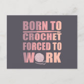 Haakbordjes cadeau Grappige gehaakte quote Feestdagenkaart (Voorkant)