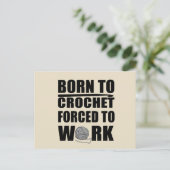 Haakbordjes cadeau Grappige gehaakte quote Feestdagenkaart (Staand voorkant)