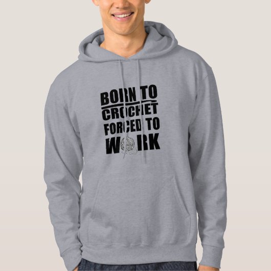 Haakbordjes cadeau Grappige gehaakte quote Hoodie (Voorkant)