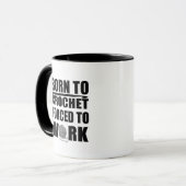 Haakbordjes cadeau Grappige gehaakte quote Mok (Voorkant links)