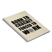 Haakbordjes cadeau Grappige gehaakte quote Notitieboek (Rechterzijde)