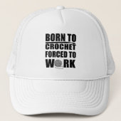 Haakbordjes cadeau Grappige gehaakte quote Trucker Pet (Voorkant)