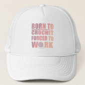 Haakbordjes cadeau Grappige gehaakte quote Trucker Pet (Voorkant)