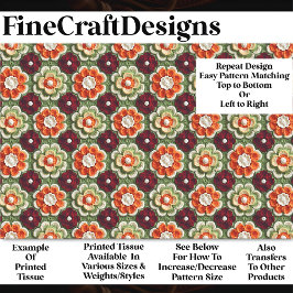 Haakbrei Granny Square Pattern BP1 Decoupage Tissuepapier