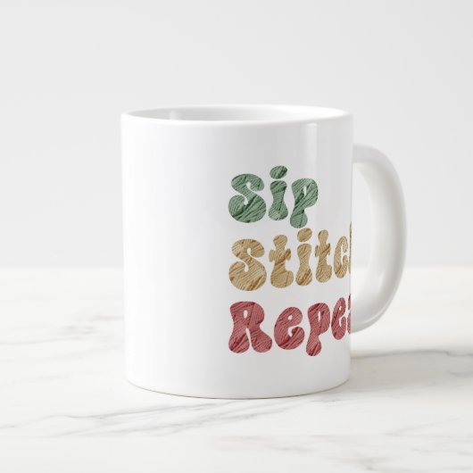 haakbreiwerk grote koffiekop (Voorkant rechts)