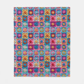 Haakeffect Granny Square Craft Fleece Deken (Voorkant)