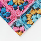 Haakeffect Granny Square Craft Fleece Deken (Hoek)
