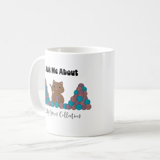 Haakgaren Collectie Cat Funny Koffiemok (Voorkant links)