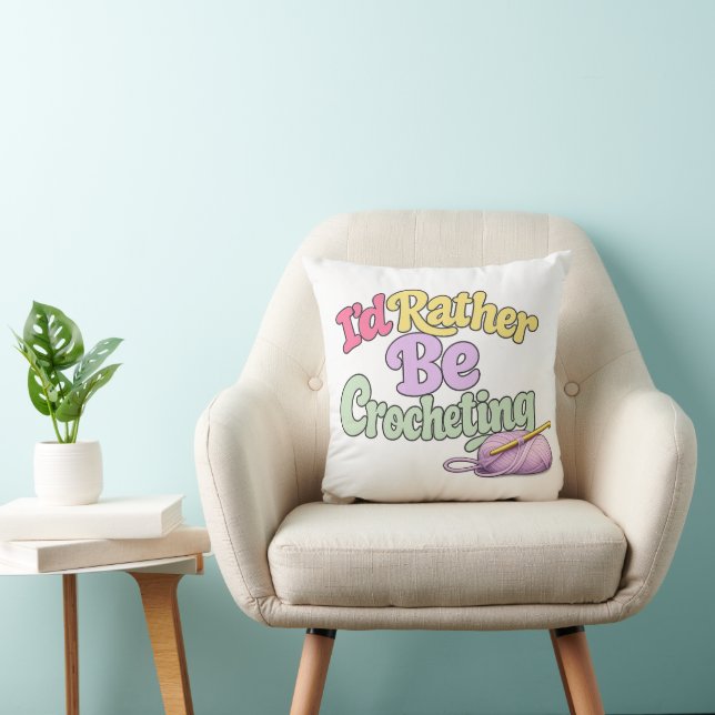 Haakgaren Liefhebber Worp Kussen (Stoel)