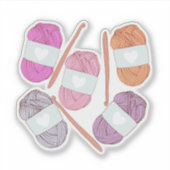 haakgaren sticker (Voorkant)