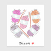 haakgaren sticker (Vel)