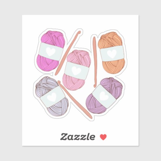 haakgaren sticker (Vel)