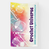 Haakhaken garen waterverf ambacht show display spandoek (Verticaal)