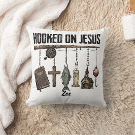Haakjes aan Jezus Persoonlijke Worp Kussen