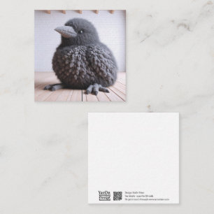 haakkraai Wenskaart Notitiekaartje