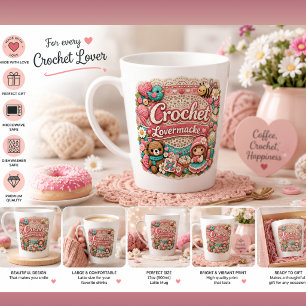 Haakliefhebber Latte Mok   Cute Haak Cadeau voor C