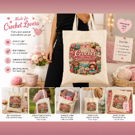 Haakliefhebber Tote Tas | Cute Garen Liefhebber Ca