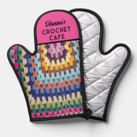 Haakminnaar cadeau! Custom schattig Ovenwant (Voorkant / Achterkant)