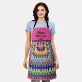 Haakminnende Nana's All-Over Print Schort (Gedragen)