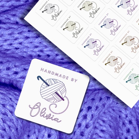 Haaknaald en garen multifunctioneel naaien labels