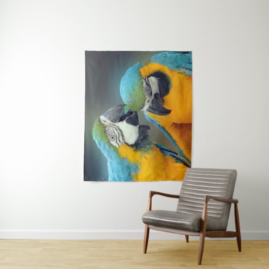 Haakpapegaaien Wandkleed (In situ)