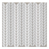 Haakpatroon beige neutraal glanzend Poster (Voorkant)