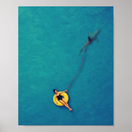 Haakpenning Oceaan Pin-up Kunstprint Poster