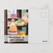 Haakwerk en cupcakes Verjaardag Briefkaart (Achterkant)