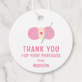 Haakwerk Hartelijk dank voor uw aankoop Bedankjes Labels (Voorkant)