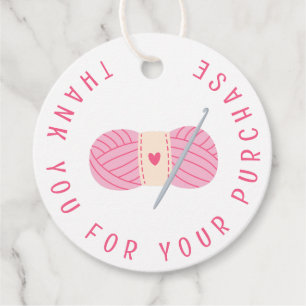 Haakwerk Hartelijk dank voor uw aankoop Bedankjes Labels